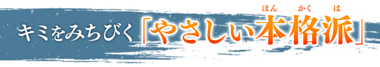 キミをみちびく「やさしい本格派」